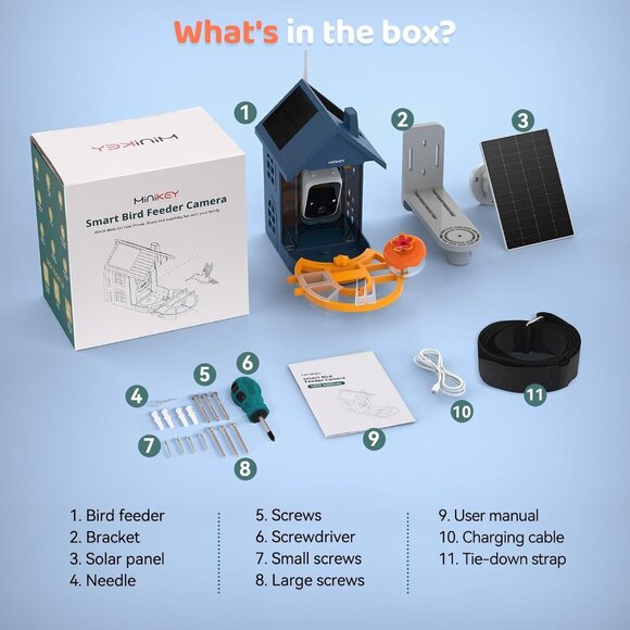 Smart Bird Feeder with Camera AI Birdhouse Identify 11000+ Species 2K HD Quality - Picture 2 of 8